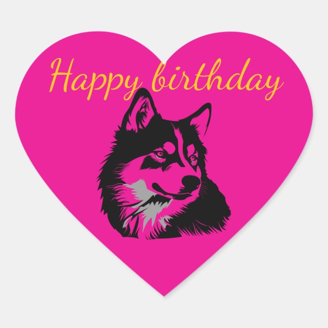 Stickers Happy birthday party  (Front)