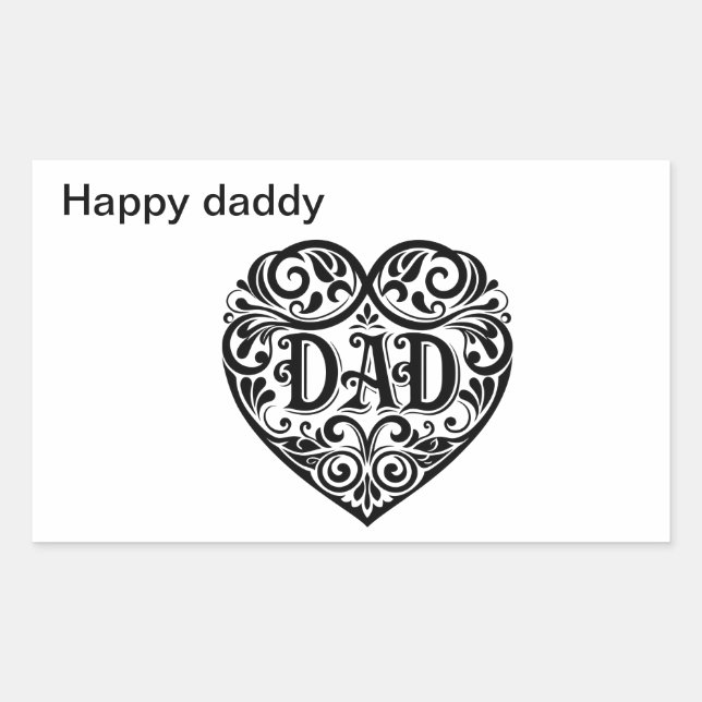 Stickers happy daddy  (Front)