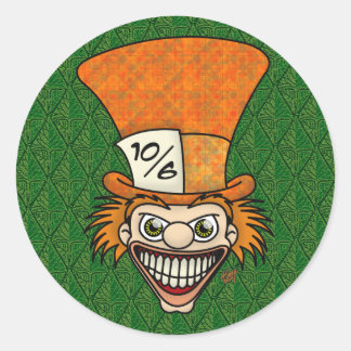Stickers Hatter Mad BG vert