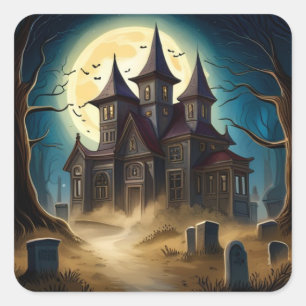 Stickers Haunted House Halloween