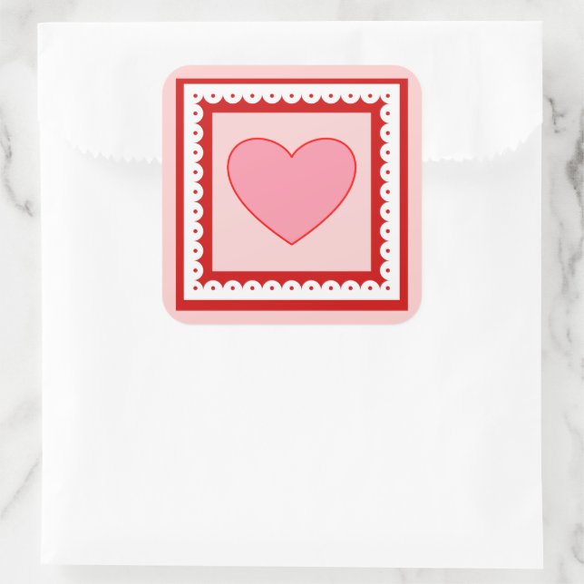 Stickers Heart Valentine's Day (Sac)
