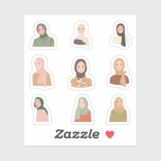 Stickers Hijab (Feuille)