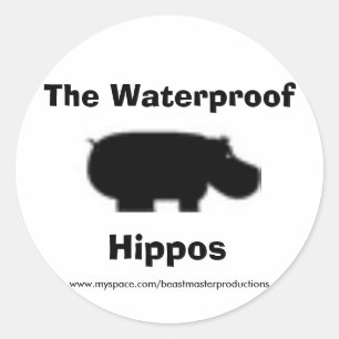 Stickers Hippopotames officiels étanches