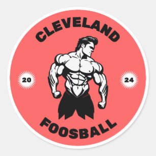 Stickers Homme Muscle Cleveland Foosball