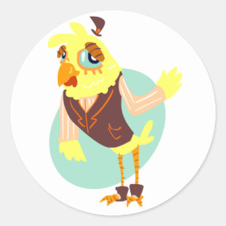 Stickers Homme Poulet