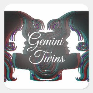 Stickers Horoscope Zodiac Gemini Twins