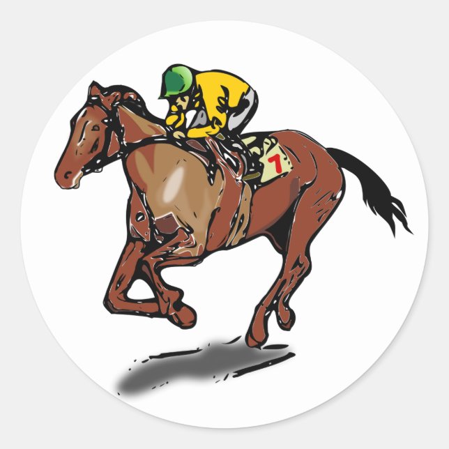 Stickers Horse Racing (Devant)