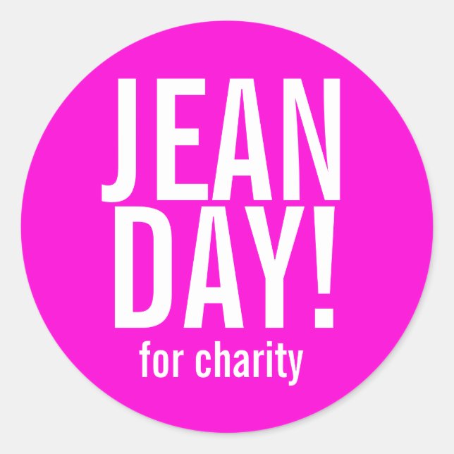 Stickers Hot Rose Jean Day (Devant)