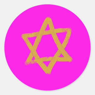 Stickers Hot Rose Star de David