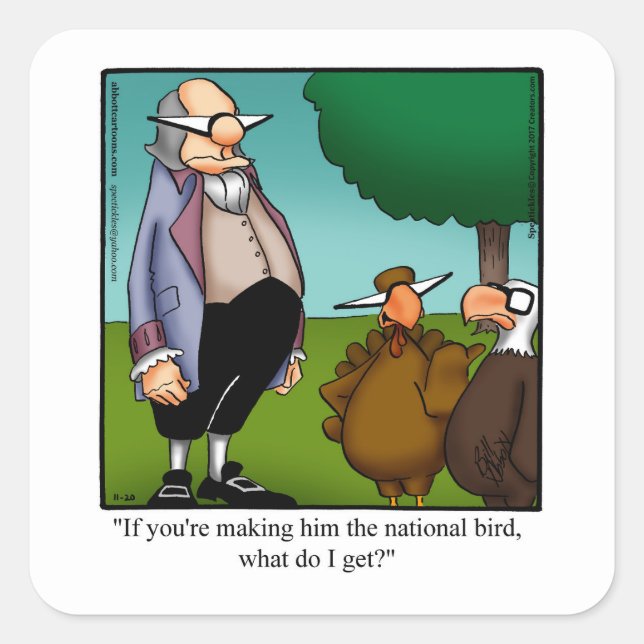 Stickers Humour de Thanksgiving (Devant)