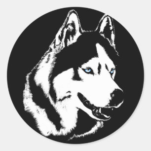 Stickers Husky Siberian Husky Stickers Malamute