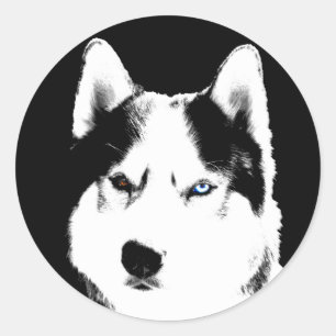 Stickers Husky Siberian Husky Stickers Malamute
