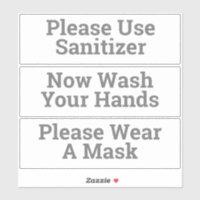 Stickers Hygiène Sanitaire