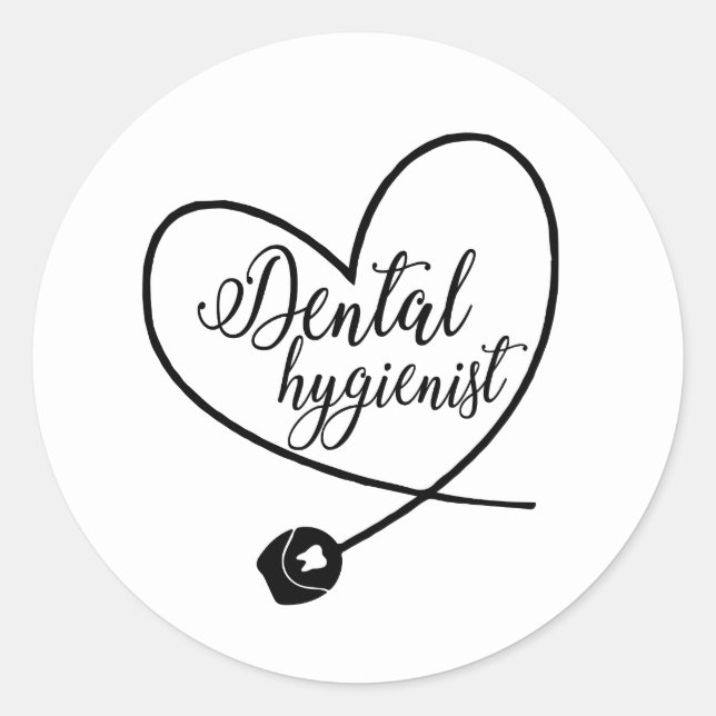 Stickers hygiéniste dentaire (Devant)