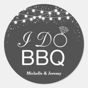 Stickers I Do BBQ / I Do BBQ enveloppes scellées