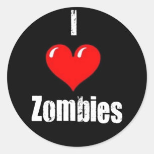 Stickers "I (Heart Zombies)"