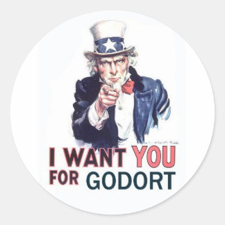 Stickers - I Want You for GODORT