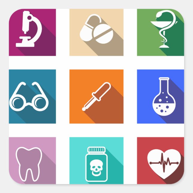 Stickers Icônes Médicales (Devant)