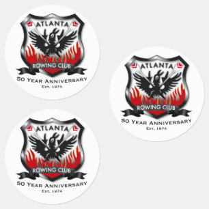 Stickers imperméables du 50e anniversaire (1,5 po)