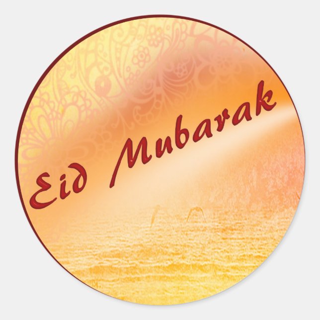 Stickers inspirés du coucher de soleil de l'Aïd Mo (Devant)