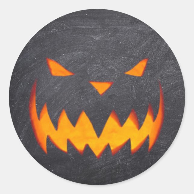 Stickers Jack oLantern déplaisant Hollow Halloween (Devant)