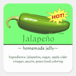 Stickers Jalapeño Square personnalisables