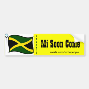 stickers jamaïcains de pare-chocs - mi bientôt