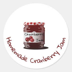 Stickers Jar de confiture de canneberge maison