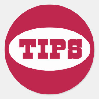 Stickers Jar Tip Red TIPS