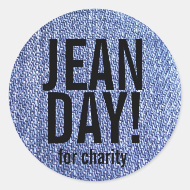 Stickers Jeans Faux Blue Décontracté Day (Devant)