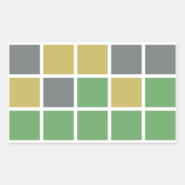 Stickers Jeu de Puzzle Wordle (Devant)