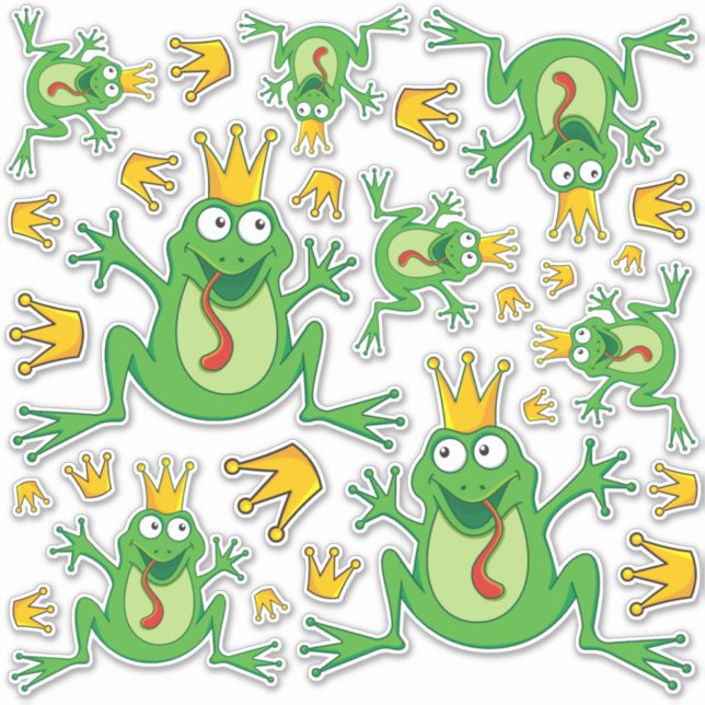 Stickers Jeu d'icônes Prince Frog (Devant)