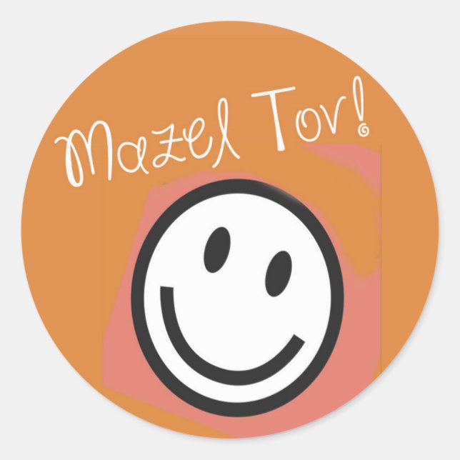 Stickers-Jewish-Mazel Tov Classic Round Sticker (Front)