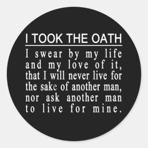 stickers John Galt Oath