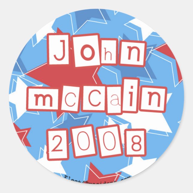Stickers John Mcain (Devant)