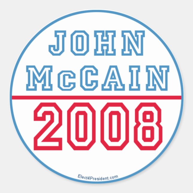 Stickers John Mcain (Devant)