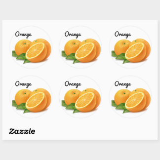 Stickers Joli Fruit Orange Dessins amusants École