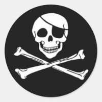Stickers jolly roger pirate