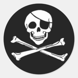 Stickers jolly roger pirate