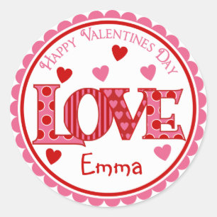 Stickers Jour de l'amour Valentines