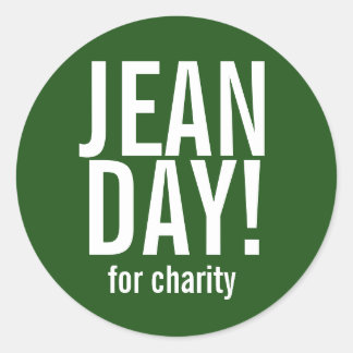 Stickers Jour Jean Décontracté vert