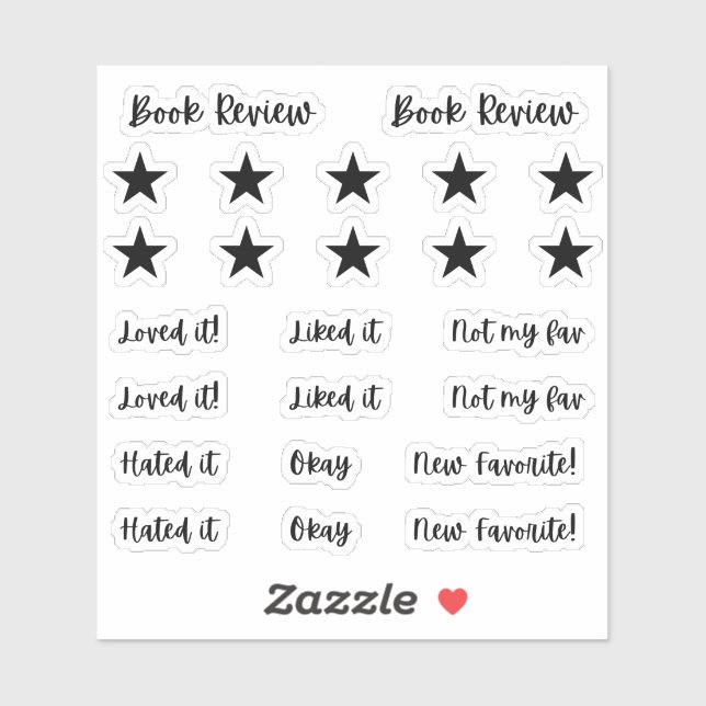 Stickers Journal de lecture (Feuille)