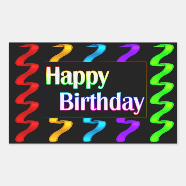 Stickers Joyeux anniversaire (Devant)