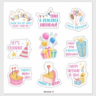 Stickers Joyeux anniversaire