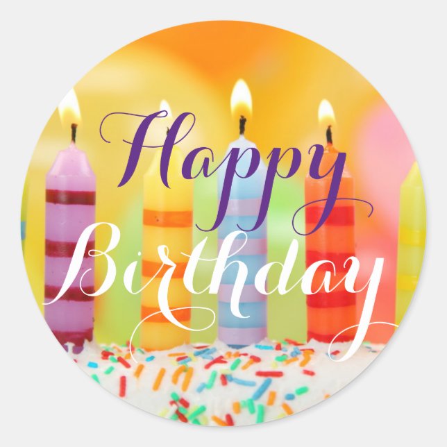 Stickers Joyeux anniversaire (Devant)