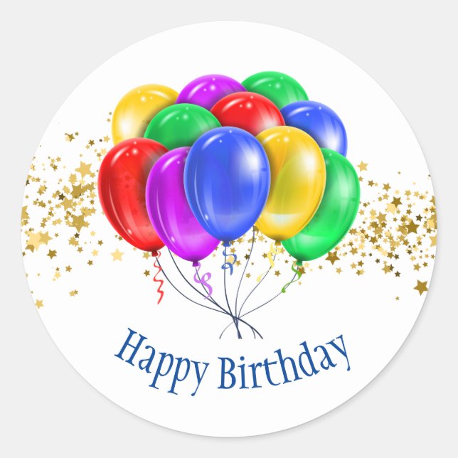 Stickers Joyeux anniversaire (Devant)