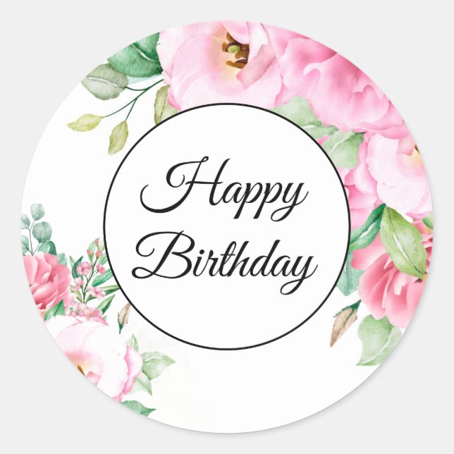 Stickers Joyeux anniversaire (Devant)