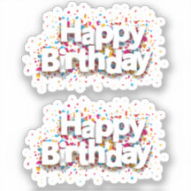 Stickers Joyeux anniversaire