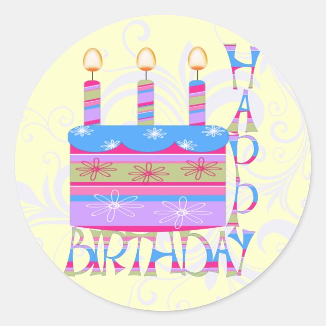 Stickers Joyeux anniversaire (Devant)