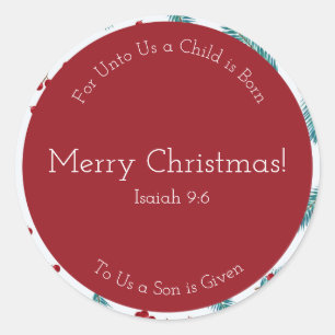 Stickers Joyeux Berry Round Christmas